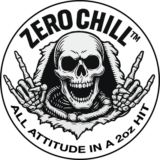 Zero Chill™ Retro Ripper Skull Sticker™